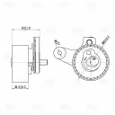 Ролик ГРМ натяжной TRIALLI CM 6113