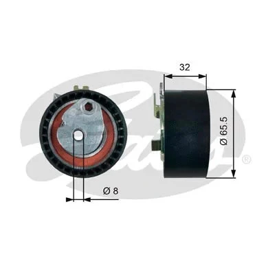Ролик натяжной приводного ремня Gates T43238
