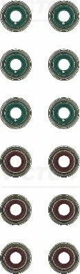 Комплект маслосъемных колпачков КОМПЛЕКТ 12шт Toyota Yaris 1.0 1KR-FE 05> 5x9,7/13x10,3 (12) Victor