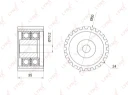 Ролик обводной ремня ГРМ LYNXauto PB-3034