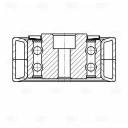 Ролик ГРМ натяжной опорный TRIALLI CM 5135