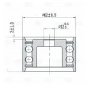 Ролик ГРМ опорный TRIALLI CM 6199