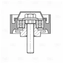 Ролик ГРМ натяжной опорный TRIALLI CM 1010