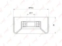 Ролик натяжной LYNXauto PB-5005