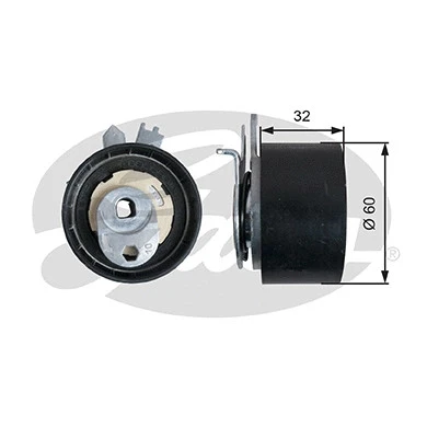 Ролик натяжителя ремня ГРМ 7784-21173 Gates