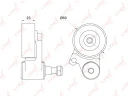 Ролик натяжной ремня ГРМ LYNXauto PT-1038