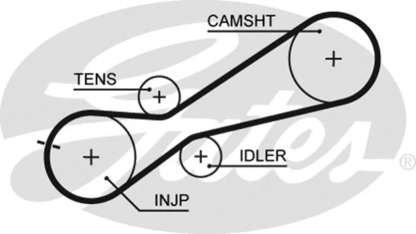 Ремень привода ТНВД (z=80) Gates