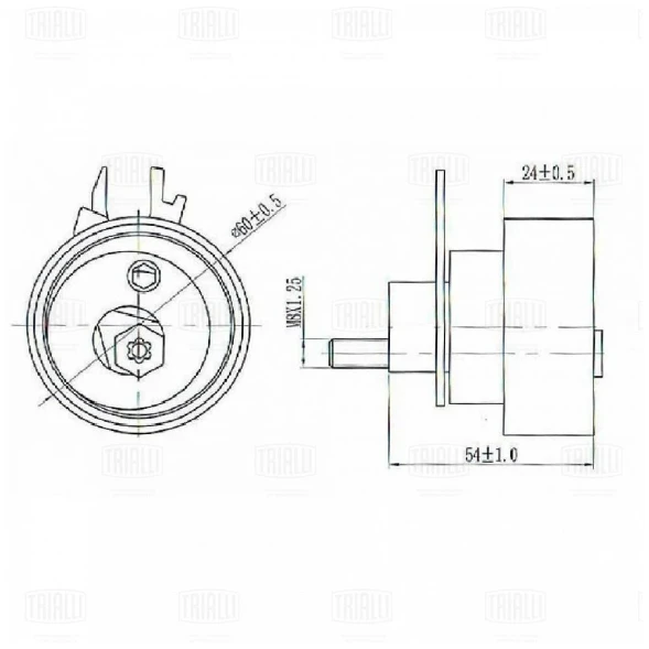 Ролик ГРМ TRIALLI CM 1813
