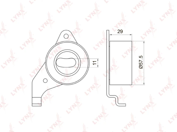 Ролик натяжной ремня ГРМ LYNXauto PB-1065