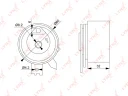 Ролик натяжной ГРМ LYNXauto PB-1191