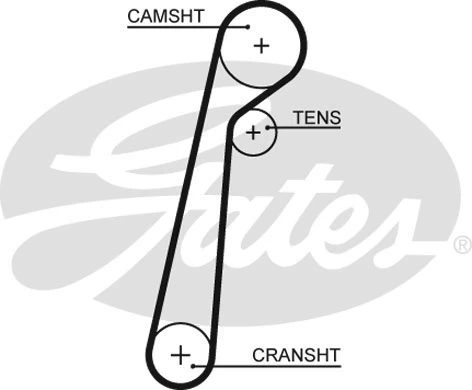 Зубчатый ремень привода ГРМ GATES 5652XS