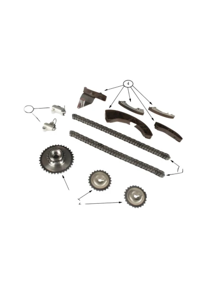 Комплект цепи ГРМ MasterKit 77B0093FK