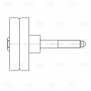 Ролик ГРМ натяжной опорный TRIALLI CM 5085