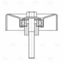 Ролик ГРМ натяжной опорный TRIALLI CM 5096