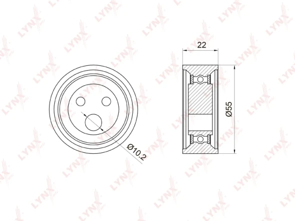 Натяжитель ремня LYNXauto PB-1052