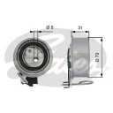 Ролик натяжителя ремня ГРМ GATES T43135