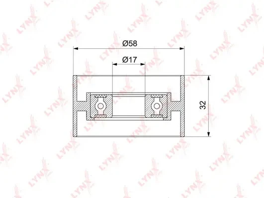 РОЛИК НАТЯЖНОЙ РЕМНЯ ГРМ HYUNDAI ACCENT(LC) 1.5D 02-05 / ELANTRA(XD) 01-06 / GETZ 1.5D 03-05