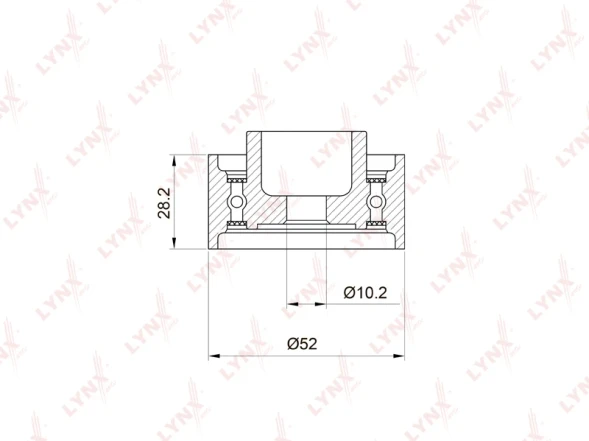 Ролик обводной ремня ГРМ LYNXauto PB-3021
