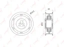 Ролик натяжной ремня ГРМ LYNXauto PB-1002