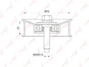 Ролик обводной приводного ремня LYNXauto PB-7236