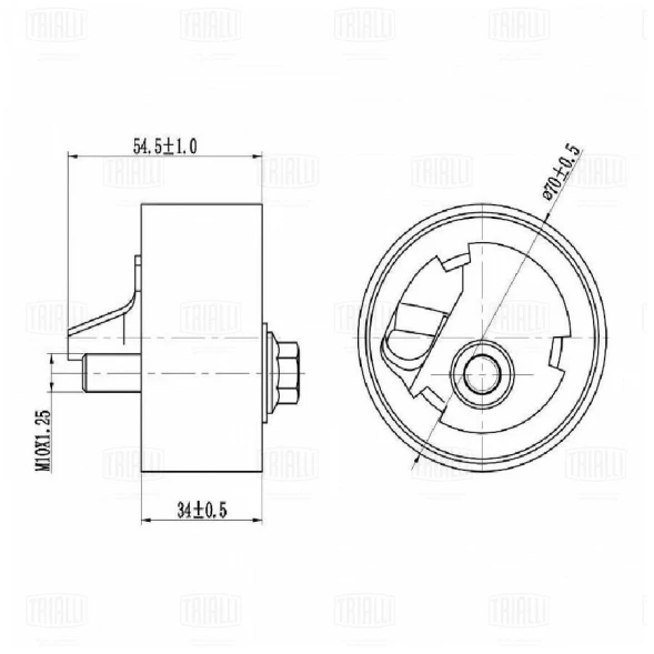 Ролик натяжной ГРМ Trialli CM 6150