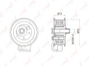 Ролик натяжной ремня ГРМ LYNXauto PB-1007