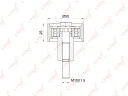 Ролик обводной ремня ГРМ LYNXauto PB-3152