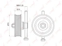 Ролик натяжной LYNXauto PB-5042