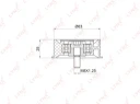 Ролик обводной ремня ГРМ LYNXauto PB-3024