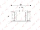 Ролик обводной ремня ГРМ LYNXauto PB-3139