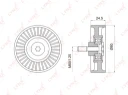 Ролик натяжной LYNXauto PB-5024