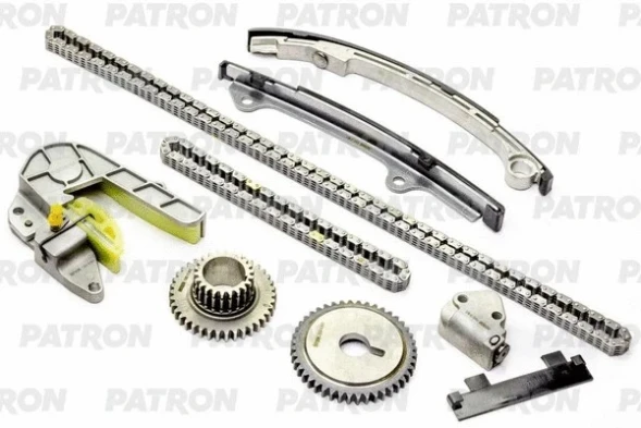 Комплект цепи ГРМ (Цепь-2, Нат-2, Усп-3, Шест-2) NISSAN X-Trail (T31) 2.5i (QR25DE) 2007-2013 Patron