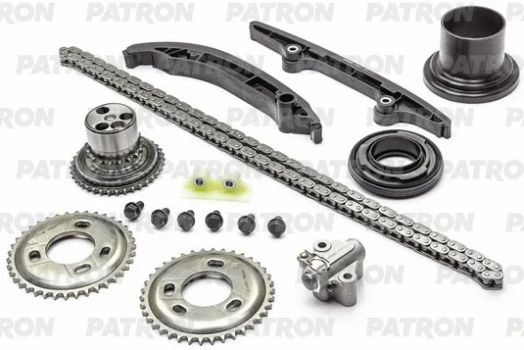 Комплект цепи ГРМ (Цепь-1, Нат-1, Усп-3, Шест-3) FORD: MONDEO, TRANSIT 2.2Di 06-12 Patron PTCK033