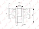 Ролик обводной ремня ГРМ LYNXauto PB-3141