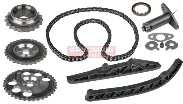 КОМПЛЕКТ ГРМ ВАЗ 21214 (ОДНОРЯДНАЯ РОЛИКОВАЯ ЦЕПЬ BGPARTS) РУСМАШ Русмаш 101006001b