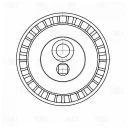 Ролик ГРМ натяжной опорный TRIALLI CM 5315