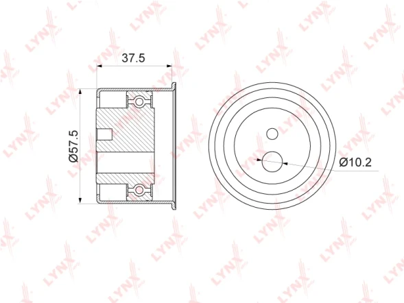 Ролик обводной ремня ГРМ LYNXauto PB-3165